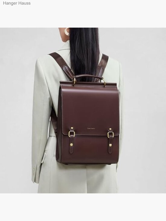 Genuine Leather Backpack Purse Women Vintage Large Laptop College Travel main image 6